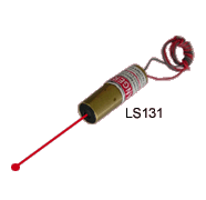 LS131@波长（nm）:650/635
输出功率（mw）:1－10
输出形式:点
尺寸（�L）:Ф12 x 25